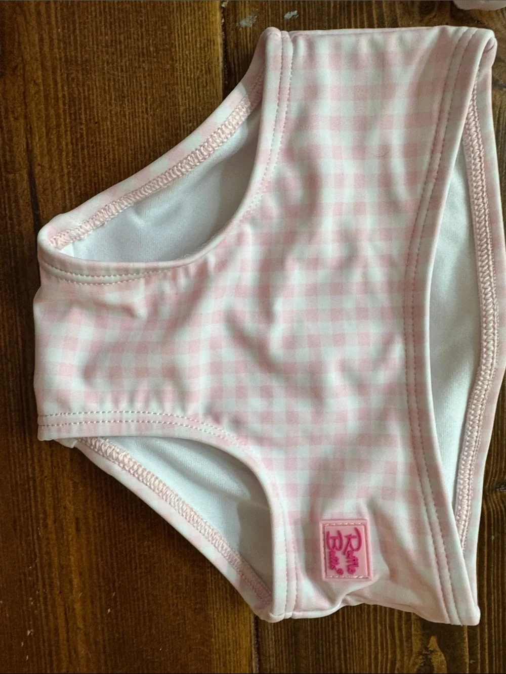 Ruffle Butts Pink Gingham Ruffle Swim Set